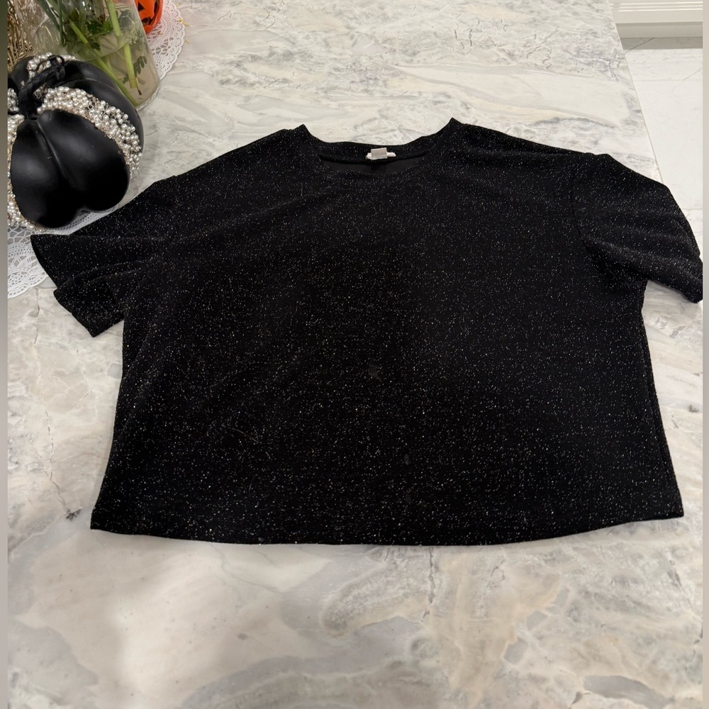Garage Black Sparkle Women's Top